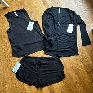 Athleta three-piece sleep set, new size 1X
